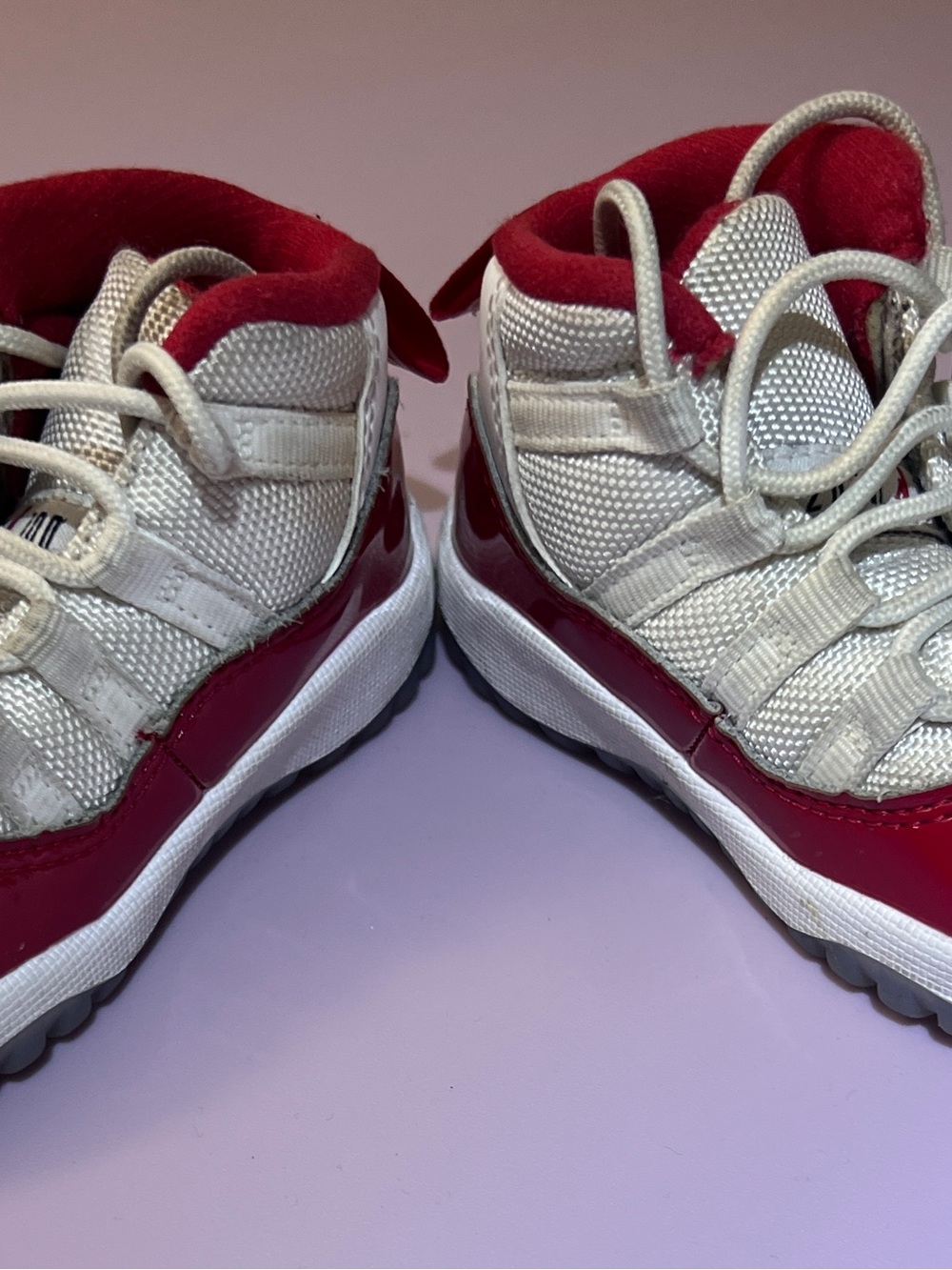 Air Jordan 11 Retro Cherry TD Baby Shoes | Size 5C ❤️🤍 - Picture 4 of 5